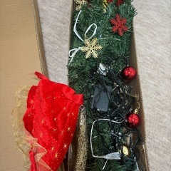 クリスマスツリー　オーナメント　ツリースカート　ライト付きの画像