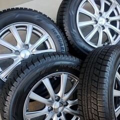 高年式 185/65R15 フィット 4穴 バリ溝 国産タイヤ スタッドレス アルミホイール 夏 冬 タイヤ ホンダ fit アクア ヴィッツ カローラフィールダー カローラ フィールダー シエンタ ベルタ インサイト グレイス シャトル、シャトルハイブリッド フィット シャトル スイフト スプラッシュの画像