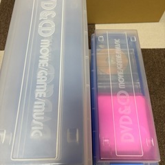 DVD&CDケース4個　未使用DVD-Rなどの画像
