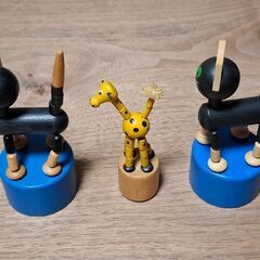 脱力人形(プッシュパペット)3個の画像