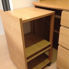 無印良品　食器棚　オーク材オープンタイプ　120センチの画像