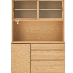 無印良品　食器棚　オーク材オープンタイプ　120センチの画像