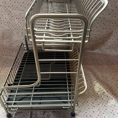 ニトリ　2段 水切りラックの画像