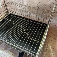 ニトリ　2段 水切りラックの画像