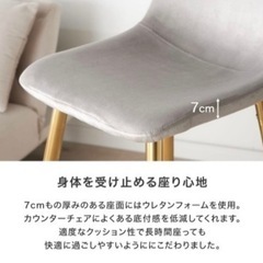 LOWYA ロウヤ カウンターチェア/ハイチェア 2脚セットの画像