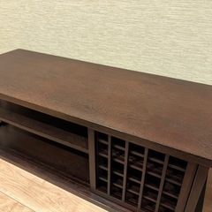 【良品！】和風、アンティーク調の一枚板テレビボードの画像