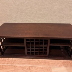 【良品！】和風、アンティーク調の一枚板テレビボードの画像