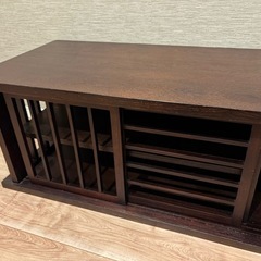 【良品！】和風、アンティーク調の一枚板テレビボードの画像