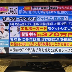 TOSHIBA テレビ 19インチの画像