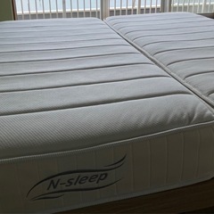 【11/29 現地引取り限定】【2セット有】ニトリ シングルベッド すのこフレーム＆マットレスセットの画像