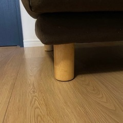 【廃盤品】無印良品　オットマンフェザー・ポケットコイル　ブラウンカバーの画像