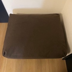 【廃盤品】無印良品　オットマンフェザー・ポケットコイル　ブラウンカバーの画像