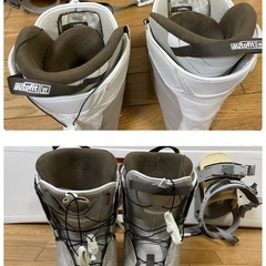 スノーボード、バインデング、ブーツセットの画像