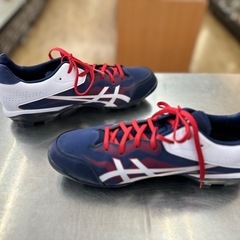 【ドリーム川西店御来店限定】☆ジモティー見たよ♪割引☆asics／野球用ポイントスパイク／27.5cm／クリーニング済み 【99560000036124】の画像