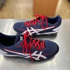 【ドリーム川西店御来店限定】☆ジモティー見たよ♪割引☆asics／野球用ポイントスパイク／27.5cm／クリーニング済み 【99560000036124】の画像
