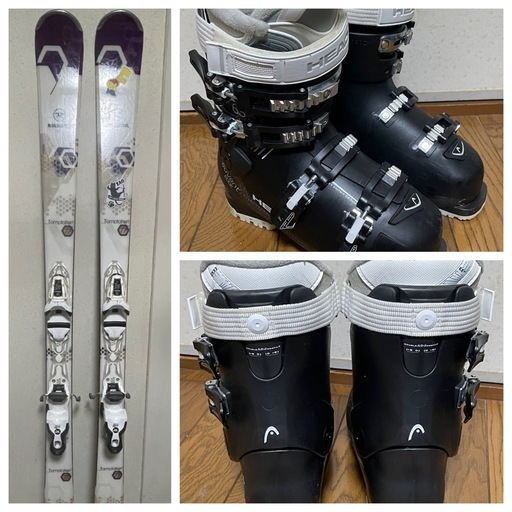 【値下げ】Rossignolスキー、HEADブーツセット