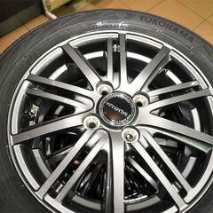 ❷新品 【超激安】軽自動車 155/65R14 冬のスタッドレスタイヤ 14インチ アルミホイールセット4本価格 N-BOX/タント/ワゴンRなどの画像