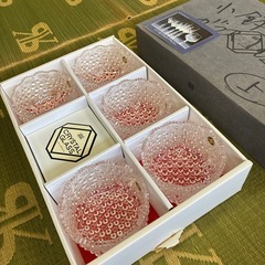 HOYAクリスタル製　小鉢5点セット　直径110×高さ70mm 未使用品番の画像