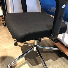 デスクチェア　ゲーミングチェア　椅子　ブルーの画像