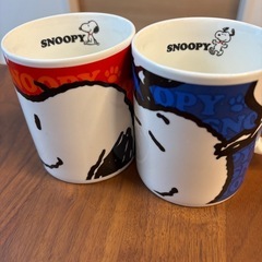 スヌーピー マグカップセット（赤・青）USJ購入品の画像