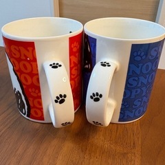 スヌーピー マグカップセット（赤・青）USJ購入品の画像