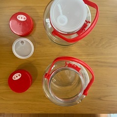 【日本製】石塚硝子　果実酒瓶5ℓ 
２個の画像