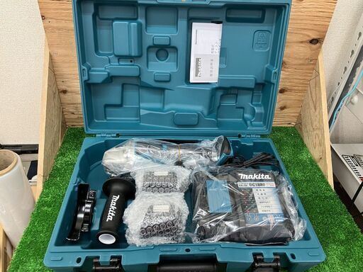 【SIW】makita マキタ GA408DRGX 18V 100mm充電式ディスクグラインダ バッテリー2個、充電器付き【未使用品】
