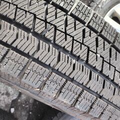 【取引中】アルミホイール15インチ 15×6J ブリヂストン スタッドレスタイヤ 175/65R15 19年製 42の画像