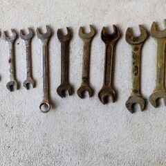 🍓 昭和のしっかり作り 味わいのある古工具set／サイズ対応で使い勝手抜群／スパナ・レンチ・ドライバー／３１品    part②の画像