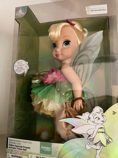 ティンカーベル　人形　ディズニーストア　ディズニープリンセス