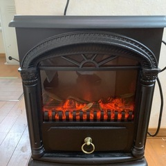 暖炉風　ストーブの画像