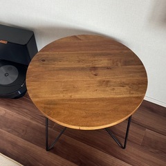 ローテーブル　無垢材　センターテーブル　コーヒーテーブル　アイアン脚 の画像