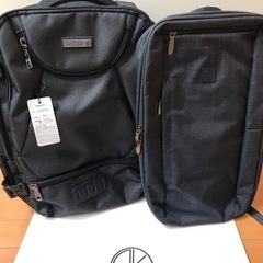 新品未使用◆D.KELLY◆バックパック◆リュックサック◆2個セット◆スクエア◆撥水加工◆アウトドア ビジネスの画像