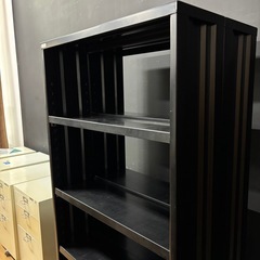 ステンレス マガジンラック 本棚 書類棚 収納家具の画像