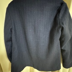 FRAY  I.D ノーカラージャケット　ネイビーの画像