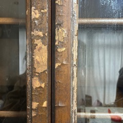 アンティーク　食器棚　本棚　の画像