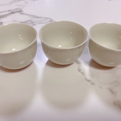 有田 湯飲み 3個セット ピンクストライプ 花柄の画像