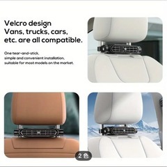 ヘッドレスト取付　カーファンの画像