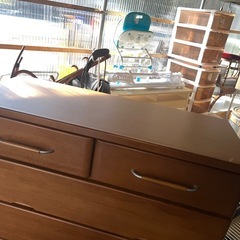 マルミツ 木製 6段 ハイチェスト 引出し7杯 全段レール付き 開閉スムーズ 上下セパレートします！ 衣類収納 家具 タンス 中古品 ③の画像