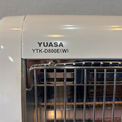 2024年製 数回使用 YUASA 電気ストーブ YTK-D800E ホワイトの画像