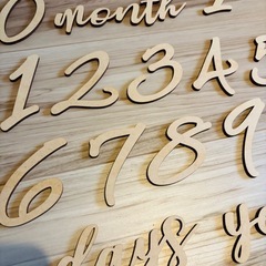 【差し上げます
】数字　月齢フォトの画像