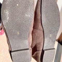 スウェード　ロングブーツの画像