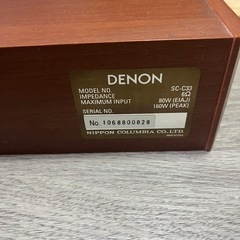 DENON センタースピーカー ウッド調 5スピーカー SC-C33の画像