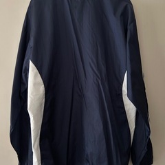 asics 長袖ジャケット ネイビー/ホワイト　Ｌサイズの画像