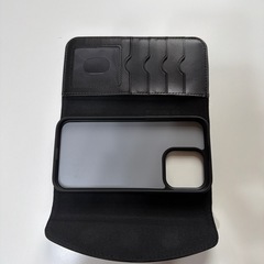 中古　iPhone15 promax 手帳型　iPhone ケース ブラックの画像