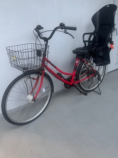 自転車　子ども用シートあり