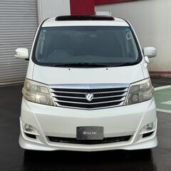 国提携ローン！！全国納車始めました！！アルファードＧ！3.0ＭＳ！特別価格コミコミ35万円！　4ＷＤ　サンルーフ　両側スライドドア　Bカメラ　キーレス　ナビ　エアバック　盗難防止システムの画像