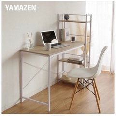 収納付きラック デスク 机の画像