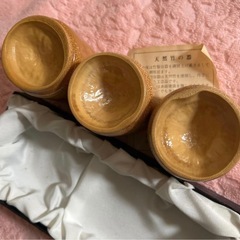 新品！天然竹　お猪口　ぐい呑みにの画像