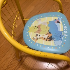 豆いす　プーさん　ブルー　イエローの画像